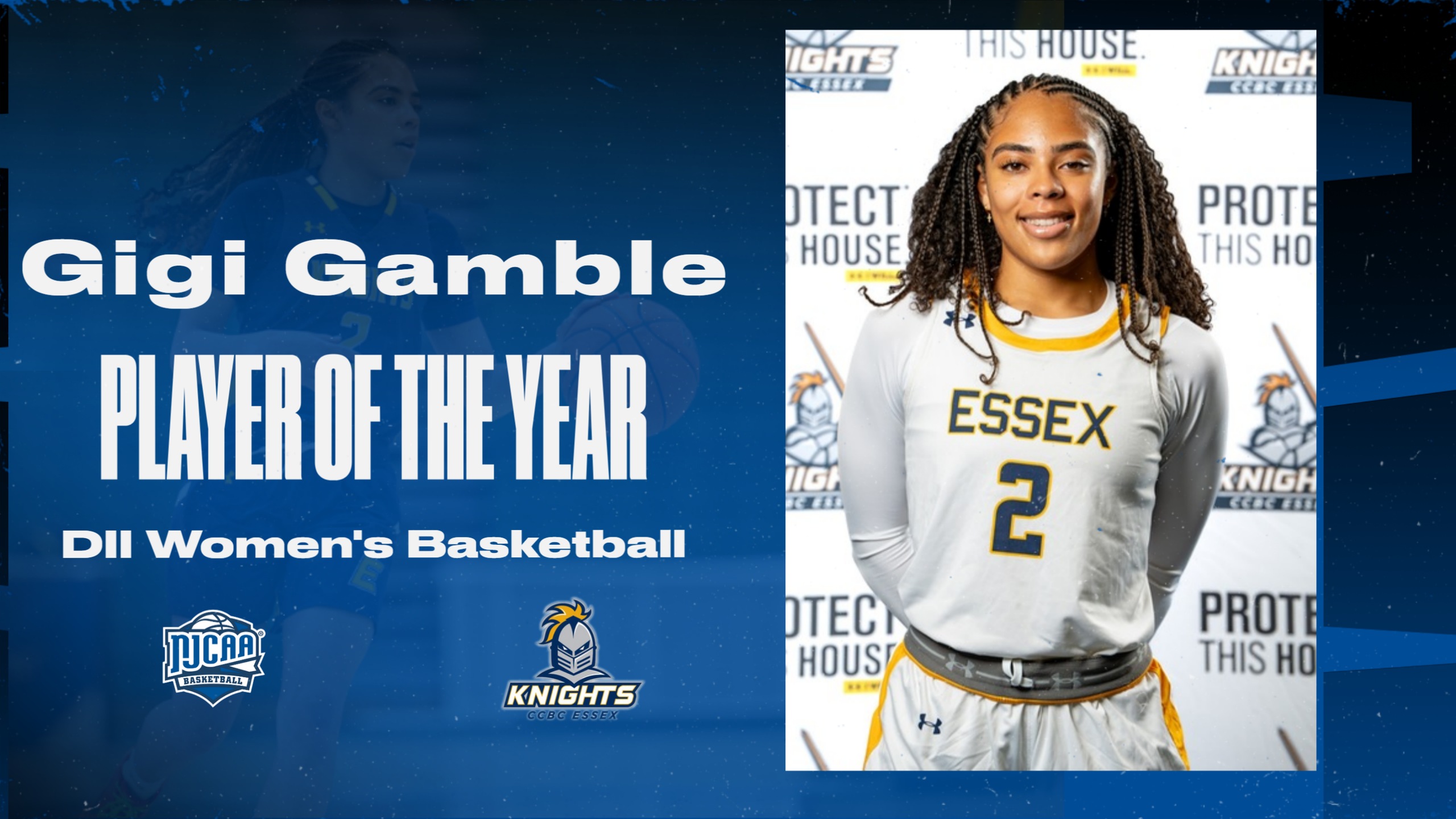 CCBC Essex Guard Gigi Gamble Named Player of the Year